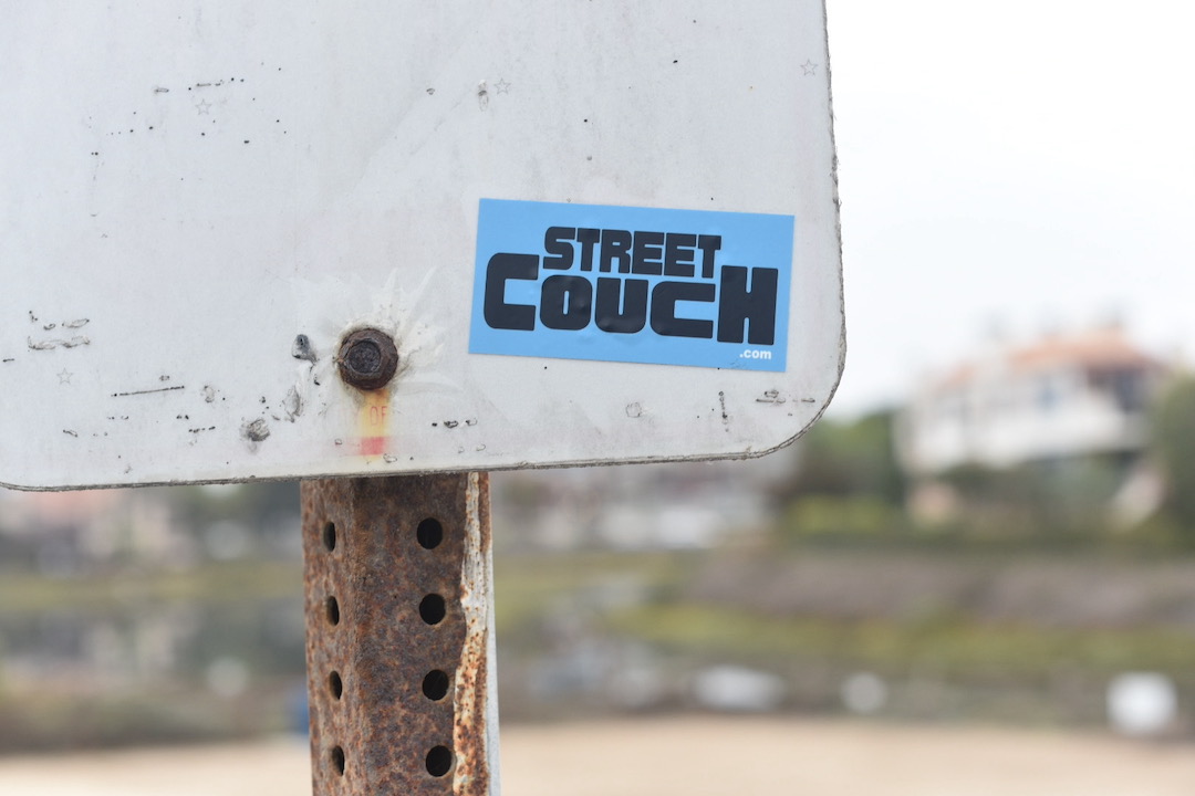 blue street couch sticker