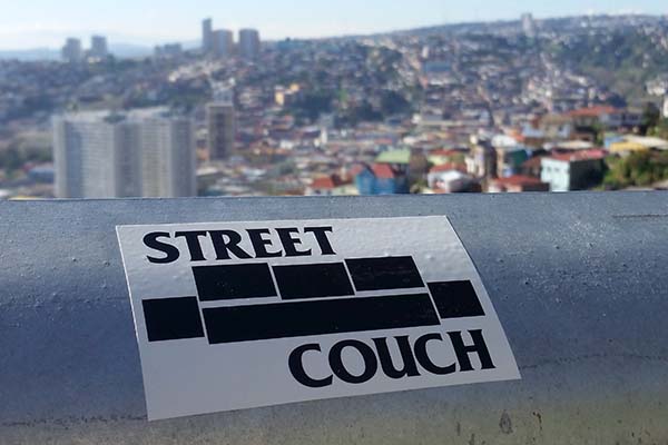 street couch sticker in chile