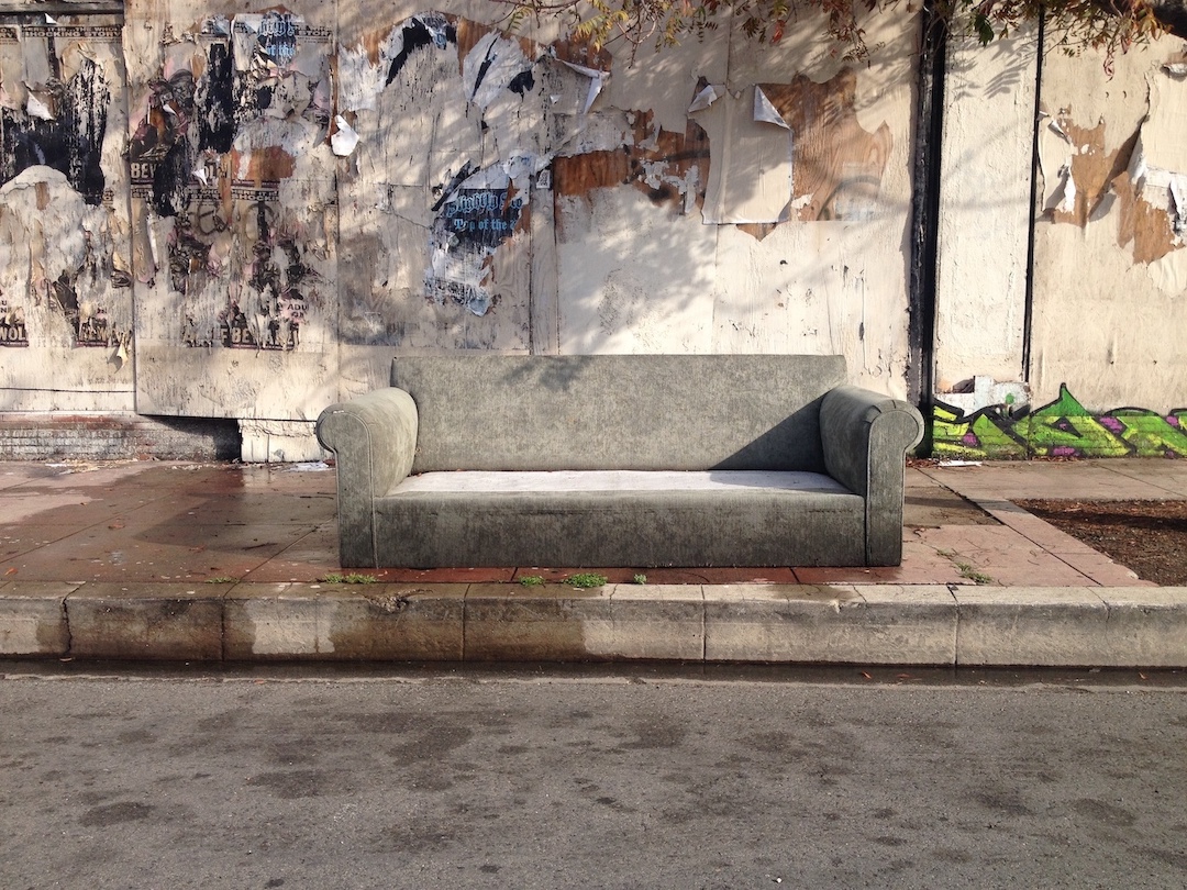 street couch in downtown los angeles